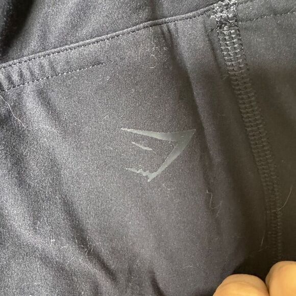 Gymshark Shorts Women's Small Black High Waisted Crossover Gym Active Wear - Picture 2 of 6